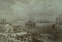 Vue generale du port de Brindisi dans l'Italie Meridionale
