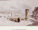 Veduta della piazza di Giovinazzo (L. Ducros)
