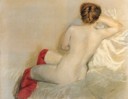 De Nittis, Nudo con le calze rosse, 1879